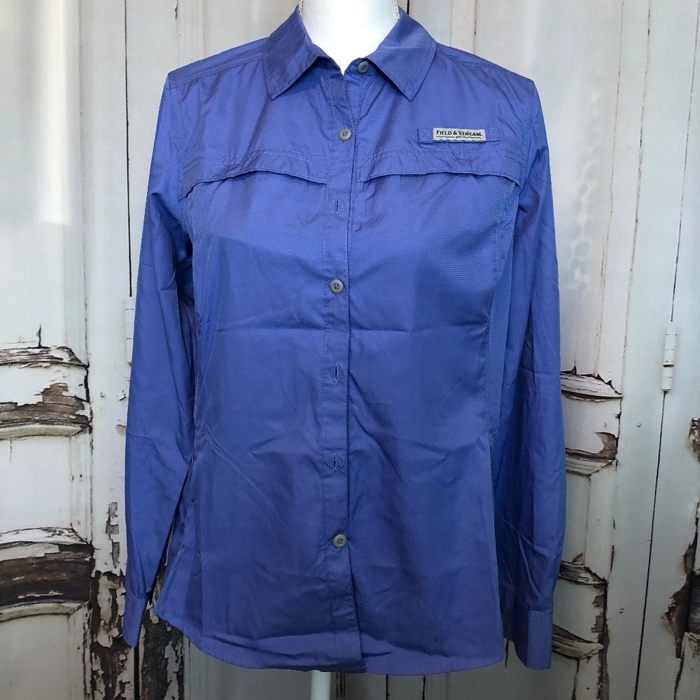 Field & Stream Twilight Blue Latitude Long Sleeve Fishing Shirt - Size M - …